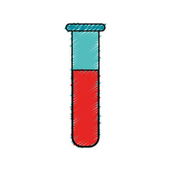 tube test medical isolated icon vector illustration design
