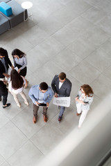 Group of business people collaborating in business office