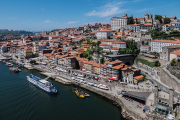 Fototapeta premium Cathedral Da Se, Episcopal Palace in background. Porto, Portugal