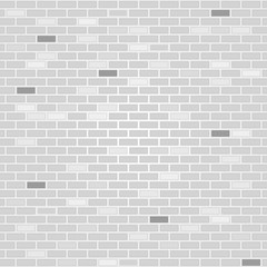Fototapeta na wymiar White brick wall background. Vector