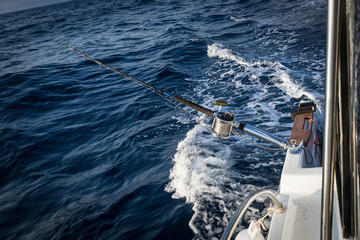 The fishing-rod equipped with the coil