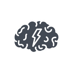 brainstorm meeting silhouette icon