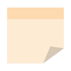 paper leaf notebook icon vector illustration design