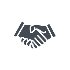 handshake meeting silhouette icon