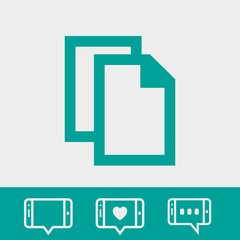 copy icon stock vector illustration flat design