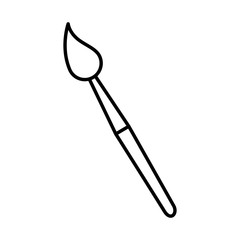 paint brush isolated icon vector illustration design