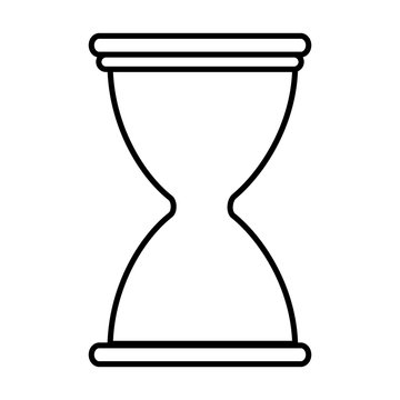 hourglass time isolated icon vector illustration design