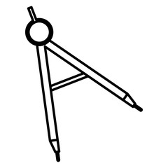 compass supply school icon vector illustration design