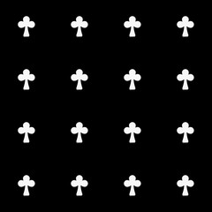 Seamless pattern with trefoils