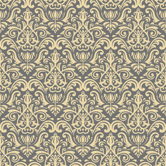 Classic seamless vector golden pattern. Traditional orient ornament. Classic vintage background