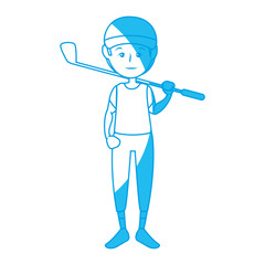 Sport man cartoon icon vector illustration graphic design