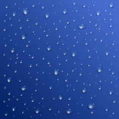 Naklejka na ściany i meble Water drops , seamless vector. Transparent drops, splashes