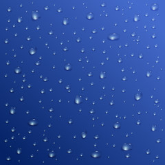 Water drops , seamless vector. Transparent drops, splashes