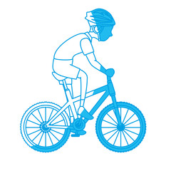 Sport man cartoon icon vector illustration graphic design