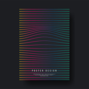 Abstract Geometric Lines Cover Design layout for banners, wallpaper, flyers, invitation, posters, brochure, voucher discount - Vector illustration template