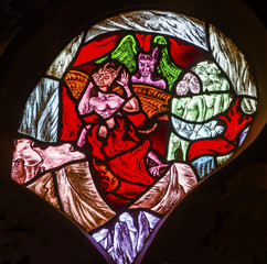 Hell Fiath Love Hope Stained Glass Window De Krijtberg Church Amsterdam Netherlands