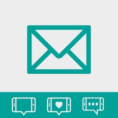 email icon stock vector illustration flat design