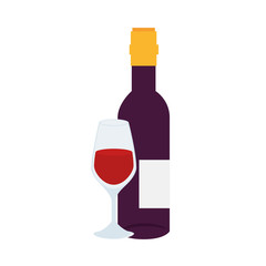 Wine bottle drink icon vector illustration graphic design