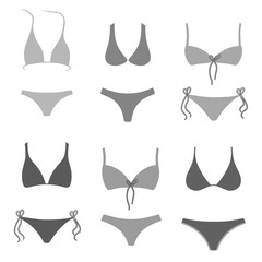 Swimsuits outlined set