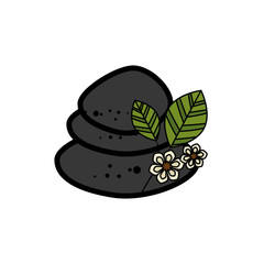 Spa stones isolated icon vector illustration graphic design