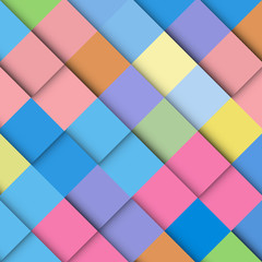 Abstract geometric mosaic background made of colorful square, design pattern texture