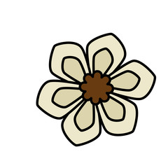 Beautiful flower ornament icon vector illustration graphic design