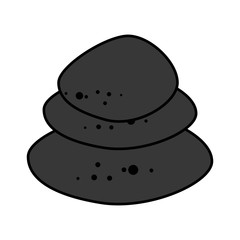 Spa stones isolated icon vector illustration graphic design