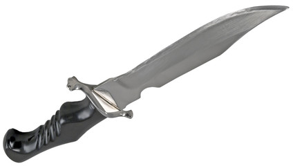 Hunting dagger on white