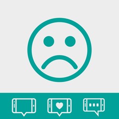 Smile icon stock vector illustration flat design