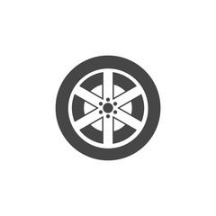Obraz premium Tires and wheels icon - Illustration