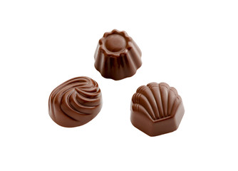 Chocolates. Chocolate candies sweets