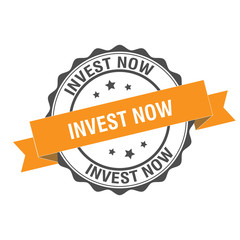 Fototapeta premium Invest now stamp illustration
