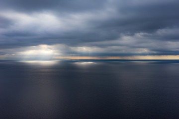 View from the Amalfi coast in Italy
