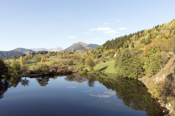 Fototapeta premium Artvin,is a city in northeastern Turkey about 30 km inland from the Black Sea.There are amazing plateaus and small crater lakes on the its muntains.