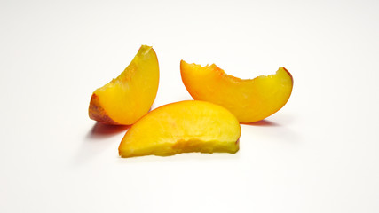 Sliced juicy netarines