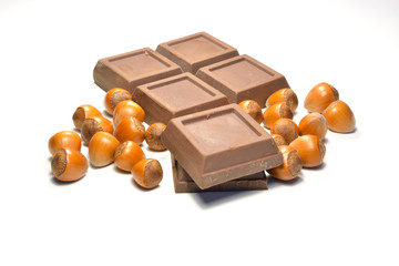 Chocolate and hazelnuts