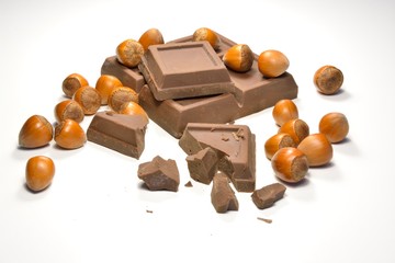 Chocolate and hazelnuts