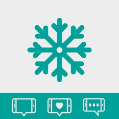 scresnowflake icon stock vector illustration flat design