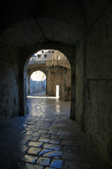 Old street in Old town, Kotor, Montenegro