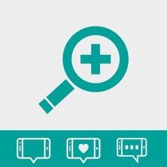 search icon stock vector illustration flat design
