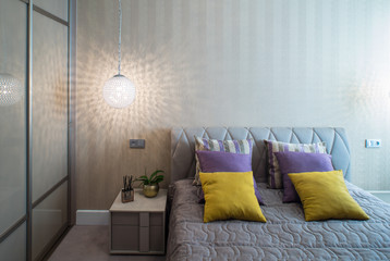 Bedroom, contemporary interior of home.
