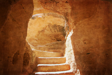 Cave ar Bet Guvrin national park. Israel.