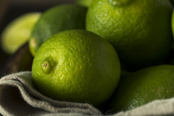 Raw Organic Green Fresh Limes