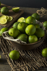 Raw Organic Green Fresh Limes