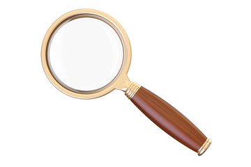 magnifying glass, 3D rendering