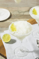 Cold Refreshing Lime Frozen Margarita