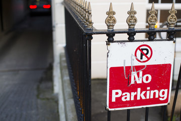 No parking sign