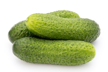 The first spring ecologically cucumbers.