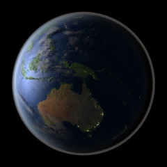 Australia on planet Earth