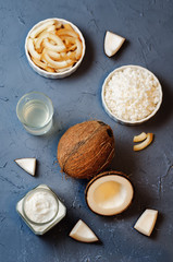 List of coconut dishes. Coconut chips; coconut water; coconut butter and coconut flakes